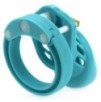 Cage de chasteté Silicone 7 x 3.3 cm Bleu