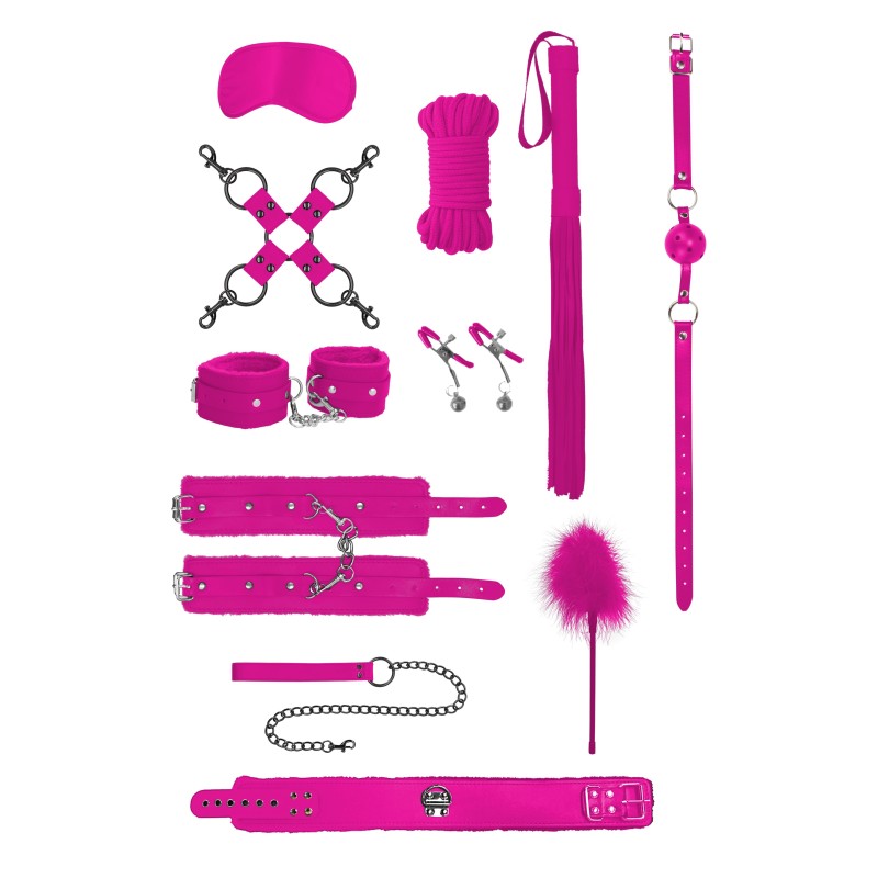 Kit Bondage Intermédiaire 10 Pièces Rose