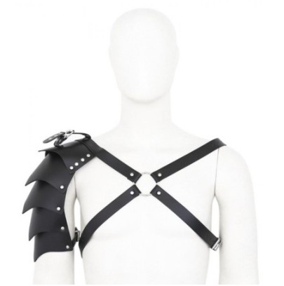 Harnais avec Épaulette Gladiator Simili noir- Harnais Homme en stock sur Fun et plaisirs