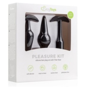 Kit de 3 plugs Pleasure Noirs