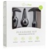 Kit de 3 plugs Pleasure Noirs