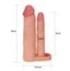 Gaine de pénis Double Penis 18 x 4 cm