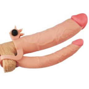 Gaine de pénis Double Penis 19 x 5 cm- Godes Doubles en stock sur Fun et plaisirs