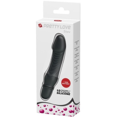 Vibromasseur Stev Pretty Love 11 x 2.8 cm Noir