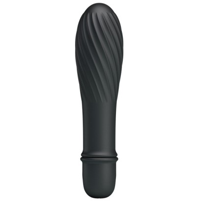 Vibromasseur SOLOMON Pretty Love 9 x 2.8 cm Noir- Vibromasseurs Design en stock sur Fun et plaisirs