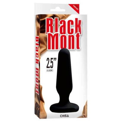 Plug Silicone Black Mont 6.5 x 2.2 cm