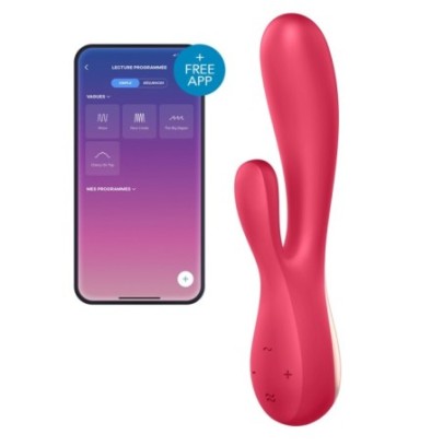 Rabbit connecté Mono Flex Satisfyer Rose- Rabbits Vibrants en stock sur Fun et plaisirs