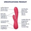 Rabbit connecté Mono Flex Satisfyer Rose