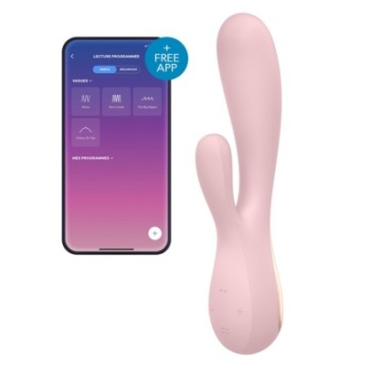 Rabbit connecté Mono Flex Mauve- Rabbits Vibrants en stock sur Fun et plaisirs