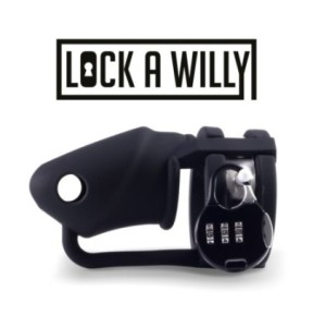 Cage de chasteté Lock A Willy 11 x 3cm Noire- Cages de Chasteté en stock sur Fun et plaisirs