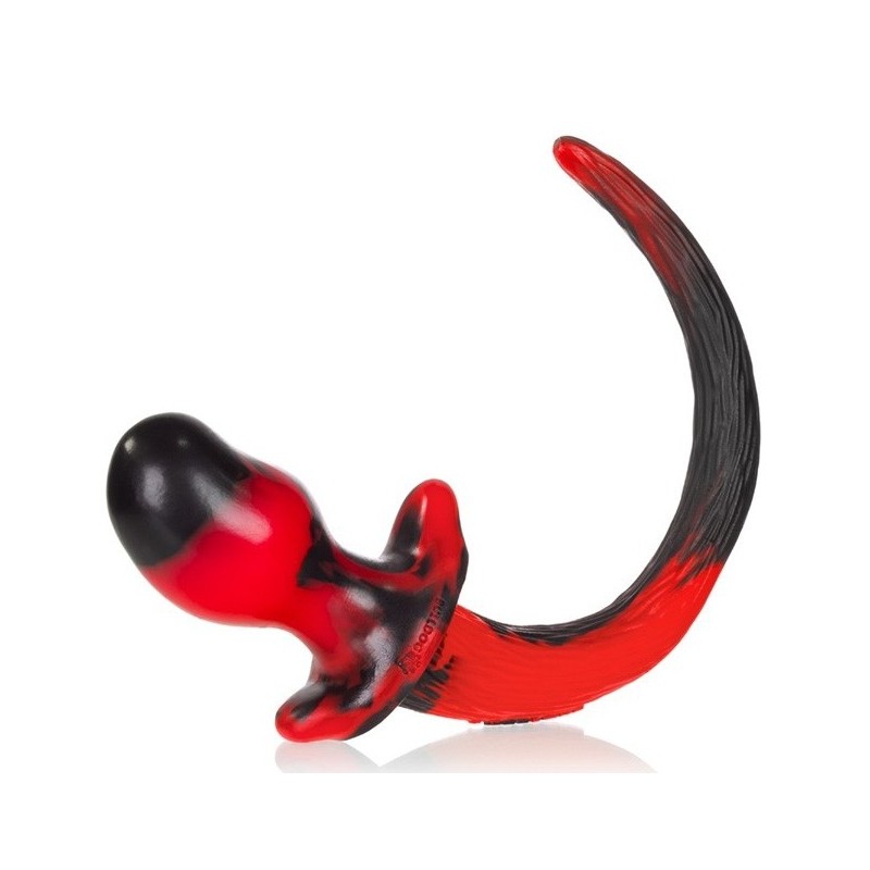 Plug Queue de chien Swirl 8.5 x 4.4 cm Rouge