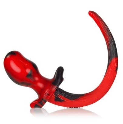 Plug Queue de chien Swirl 8.5 x 4.4 cm Rouge