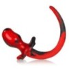 Plug Queue de chien Swirl 8.5 x 4.4 cm Rouge