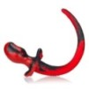 Plug Queue de chien Swirl 8.5 x 4.4 cm Rouge