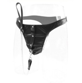 String en simili avec laisse- Bondage & Attaches en stock sur Fun et plaisirs