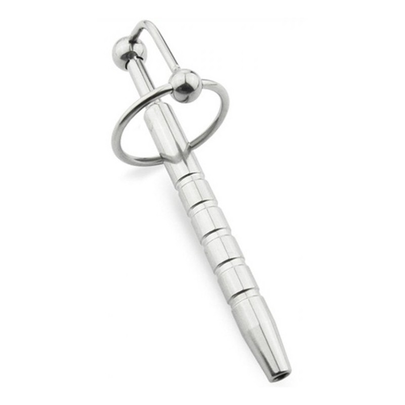 Plug Penis percé Pen Strie 12cm - Diamètre 10mm