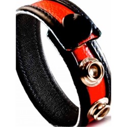 Cockring Cuir Rouge