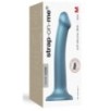 Gode Strap-On-Me M 16 x 4 cm Bleu Metallic Shine