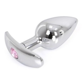 Plug Bijou Anal avec base arrondie Curve 6 x 2.8 cm - Bijou Rose- Bijoux Anal en stock sur Fun et plaisirs