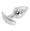 Plug Bijou Anal avec base arrondie Curve 6 x 2.8 cm - Bijou Rose