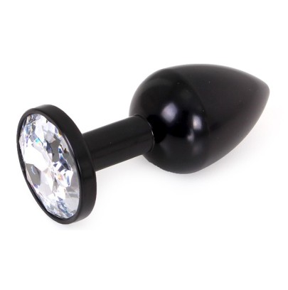 Plug Bijou Anal Alu Gem light 6 x 2.8 cm Noir- Bijoux Anal en stock sur Fun et plaisirs