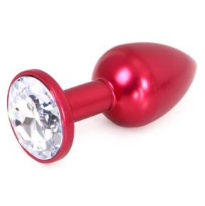 Plug Bijou Anal Alu Gem Light 6 x 2.8 cm Rouge- Bijoux Anal en stock sur Fun et plaisirs