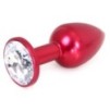 Plug Bijou Anal Alu Gem Light 6 x 2.8 cm Rouge