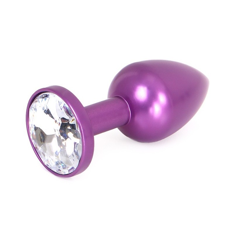 Plug Bijou Anal Alu Gem light 6 x 2.8 cm Violet