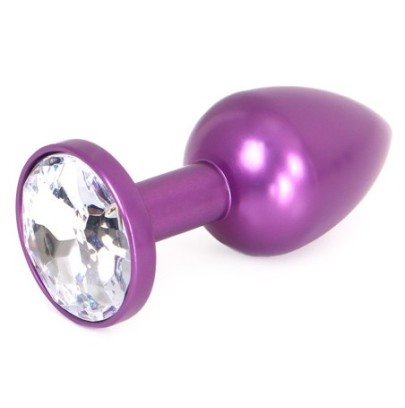 Plug Bijou Anal Alu Gem light 6 x 2.8 cm Violet- Bijoux Anal en stock sur Fun et plaisirs