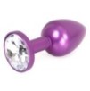 Plug Bijou Anal Alu Gem light 6 x 2.8 cm Violet