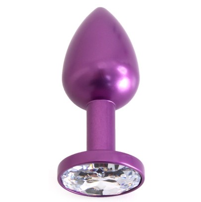 Plug Bijou Anal Alu Gem light 6 x 2.8 cm Violet