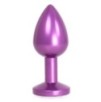 Plug Bijou Anal Alu Gem light 6 x 2.8 cm Violet