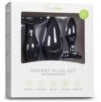 Kit de 3 plugs silicone Rocket Noirs