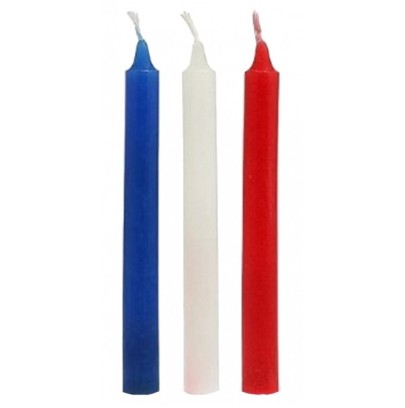 Lot de 3 bougies SM Hot Wax 17.5 cm- Bougies en stock sur Fun et plaisirs