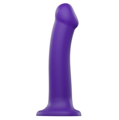 Gode Strap-On-Me Bendable L 17 x 4.5 cm Violet- GODE EN SILICONE en stock sur Fun et plaisirs