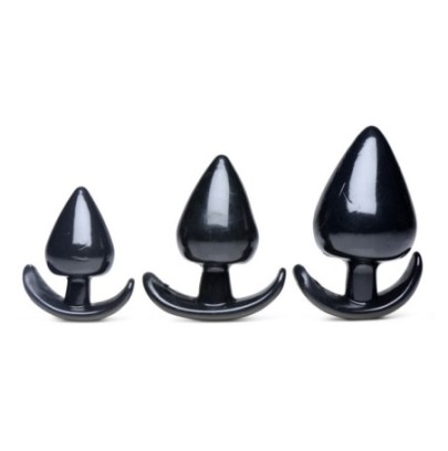 Lot de 3 plugs Spades Noir- Plugs Débutant & Kits en stock sur Fun et plaisirs