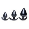 Lot de 3 plugs Spades Noir