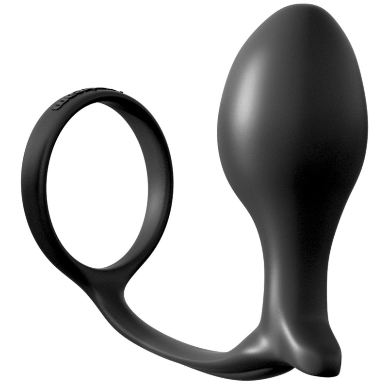 Plug anal Gasm avec cockring 10cm