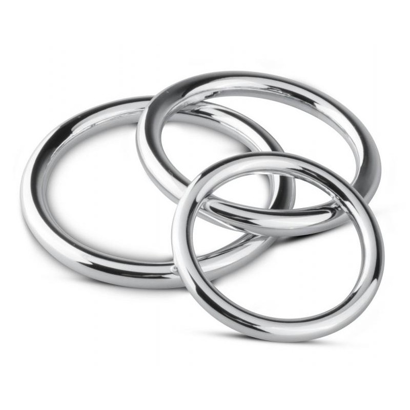 Lot de 3 cockrings Sinner Rings 40 à 50mm