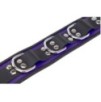 Collier en cuir 3 Anneaux D Violet-Noir