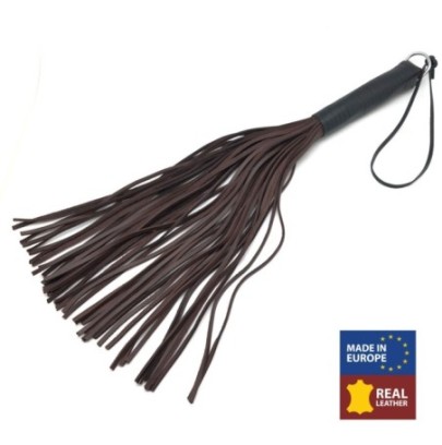 MARTINET BRINS EN CUIR MARRON - 50cm- Fouets