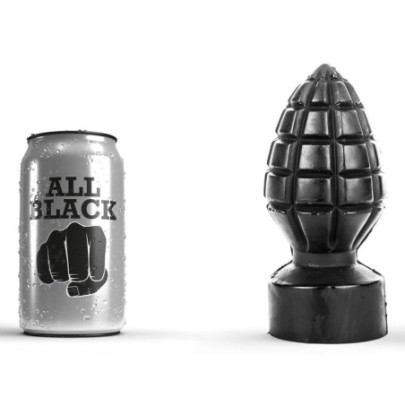 Plug AB33 Grenade All Black 11 x 6.5cm- PLUGS en stock sur Fun et plaisirs