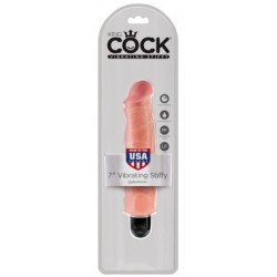 Gode vibrant King Cock Stiffy 18 x 4.5 cm Flesh