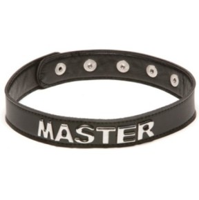 Collier simili Master Noir- Colliers & Laisses en stock sur Fun et plaisirs