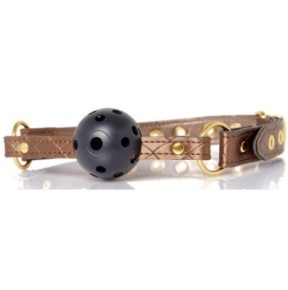 Baillon Boule Damsel Bronze- Baillons BDSM en stock sur Fun et plaisirs