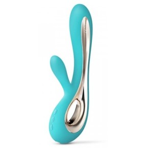 Vibromasseur Soraya 2 22 x 3.5 cm Aqua- Rabbits Vibrants en stock sur Fun et plaisirs