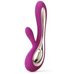 Vibromasseur Soraya 2 22 x 3.5 cm Mauve- Rabbits Vibrants en stock sur Fun et plaisirs