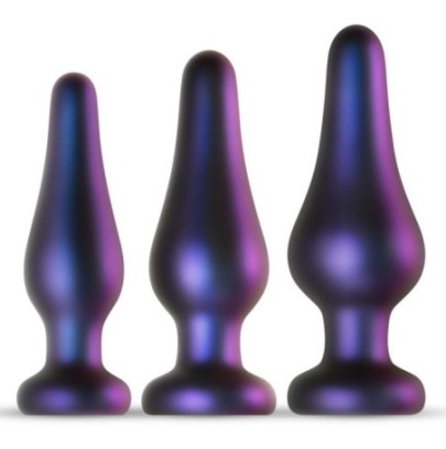 Pack de 3 plugs silicone Comets Hueman- Plugs Débutant & Kits en stock sur Fun et plaisirs