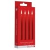 Lot de 4 Mini bougies SM Wax Rouge