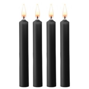 Lot de 4 mini bougies SM Wax Noire- Bougies en stock sur Fun et plaisirs